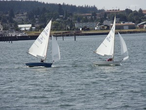 Downwind during Womens Championship - 2012 Lido 14 Womens National Championships photo copyright Michele Pope taken at  and featuring the  class