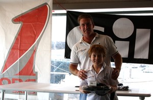 Damian Huon sailing with son James photo copyright Ash Stephens taken at  and featuring the  class