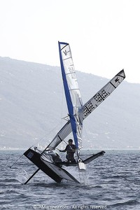 12_17726  ©Th.Martinez/Sea&Co.  CAMPIONE DEL GARDA - ITALY . 23 August  2012 . 
2012 ZHIK NAUTICA MOTH WORLDS. Day 4.
02-Joe Turner(AUS2) photo copyright Th Martinez.com http://www.thmartinez.com taken at  and featuring the  class