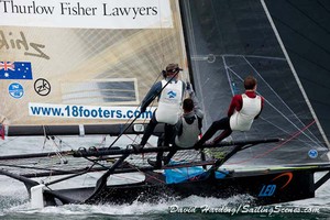 UK 18ft Skiff Grand Prix 2012 Round 3 photo copyright Dave Harding http://www.sailingscenes.co.uk taken at  and featuring the  class