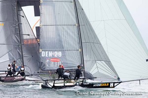 UK 18ft Skiff Grand Prix 2012 Round 3 photo copyright Dave Harding http://www.sailingscenes.co.uk taken at  and featuring the  class