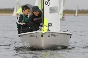 Robbie and Alex King - 2012 Crewsaver RS Feva EOS Championship photo copyright Peter Newton /digitalimagesuk taken at  and featuring the  class