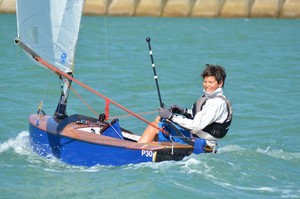 Leonard Takahashi-Fry winner of the Tanner Cup for 2013 in Nelson photo copyright SW taken at  and featuring the  class