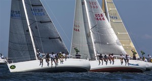 Beneteau 36.7's WHIRLWIND and SURFACE TENSION - new York Yacht Club Race Week photo copyright  Rolex/Daniel Forster http://www.regattanews.com taken at  and featuring the  class