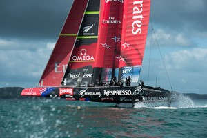 Emirates Team NZ AC72 sailing on the Hauraki Gulf, Auckland NZ September 6, 2012 photo copyright Chris Cameron/ETNZ http://www.chriscameron.co.nz taken at  and featuring the  class