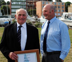 Tasmanian Volunteers award winners Brian Freeman (left) and Scott Price photo copyright Rob Cruse taken at  and featuring the  class