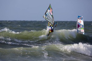 Dario hits the lip - 2012 PWA Cold Hawaii World Cup photo copyright  John Carter / PWA http://www.pwaworldtour.com taken at  and featuring the  class