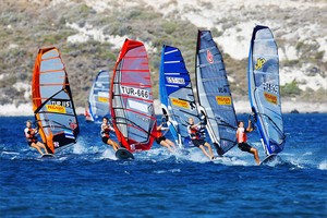 Fanny Aubet leads the way - PWA Pegasus Airlines World Cup 2012 photo copyright  John Carter / PWA http://www.pwaworldtour.com taken at  and featuring the  class