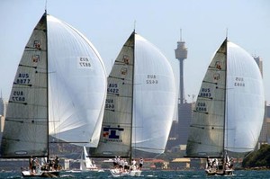 Farr 40s on Sydney Harbour - Farr 40 Championships 2012 photo copyright Rob Cruse taken at  and featuring the  class