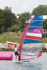 POL Men's Windsurfing - London 2012 Olympic Sailing Competition photo copyright Ingrid Abery http://www.ingridabery.com taken at  and featuring the  class