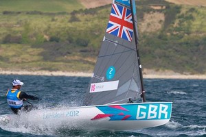 Ainslie GBR - London 2012 Olympic Sailing Competition photo copyright Ingrid Abery http://www.ingridabery.com taken at  and featuring the  class