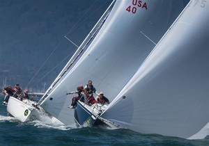 J 105s ALCHEMY and BLACKHAWK - Rolex Big Boat Series 2012 photo copyright  Rolex/Daniel Forster http://www.regattanews.com taken at  and featuring the  class
