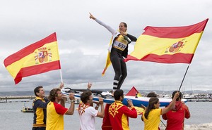 Gold Medal winner Womens RS:X - London 2012 - Olympic Games - photo copyright Carlo Borlenghi/FIV - copyright taken at  and featuring the  class