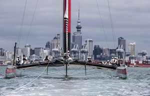Auckland, New Zealand, 02-11-2012 
Luna Rossa AC72 
First sailing day in the Hauraki Gulf, Auckland-NZ, for AC72 Luna Rossa: the italian challenger for the 34th Americ's Cup In september 2013 in San Francisco. 
© LUNA ROSSA / Carlo Borlenghi photo copyright Carlo Borlenghi/Luna Rossa http://www.lunarossachallenge.com taken at  and featuring the  class