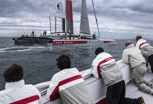 Auckland, New Zealand, 02-11-2012  
Luna Rossa AC72  
First sailing day in the Hauraki Gulf, Auckland-NZ, for AC72 Luna Rossa: the italian challenger for the 34th Americ's Cup In september 2013 in San Francisco.  
© LUNA ROSSA / Carlo Borlenghi photo copyright Carlo Borlenghi/Luna Rossa http://www.lunarossachallenge.com taken at  and featuring the  class