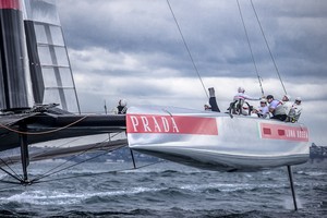 Auckland, New Zealand, 02-11-2012
Luna Rossa AC72
First sailing day in the Hauraki Gulf, Auckland-NZ photo copyright Carlo Borlenghi/Luna Rossa http://www.lunarossachallenge.com taken at  and featuring the  class