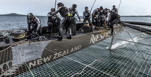 Auckland, New Zealand 25/10/2012
On Board Emirates Team New Zealand AC72
© Carlo Borlenghi photo copyright Carlo Borlenghi http://www.carloborlenghi.com taken at  and featuring the  class