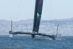 Oracle Team USA - Day 7 - October 15, 2012 - photo copyright Erik Simonson/ pressure-drop.us http://www.pressure-drop.us taken at  and featuring the  class