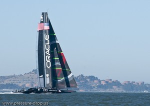 Oracle Team USA - Day 7 - October 15, 2012 - photo copyright Erik Simonson/ pressure-drop.us http://www.pressure-drop.us taken at  and featuring the  class