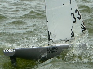 Down the mine, without getting your feet wet - in a radio controlled yacht photo copyright SW taken at  and featuring the  class