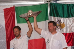 Szabolcs Majthényi and András Domokos - HUN 70 - 2012 Flying Dutchman World Championship prizegiving photo copyright  Richard Phillips taken at  and featuring the  class