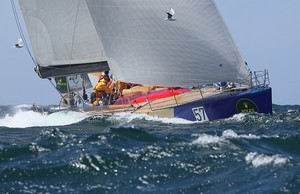 Ambersail in Storm Bay - Rolex Sydney Hobart 2012 photo copyright Crosbie Lorimer http://www.crosbielorimer.com taken at  and featuring the  class