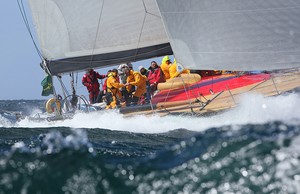 Ambersail in Storm Bay - Rolex Sydney Hobart 2012 photo copyright Crosbie Lorimer http://www.crosbielorimer.com taken at  and featuring the  class