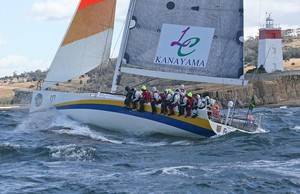 KLC Bengal 7 passing the Iron Pot - Rolex Sydney Hobart 2012 photo copyright Crosbie Lorimer http://www.crosbielorimer.com taken at  and featuring the  class