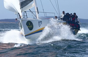 Powered up to the finish line. - Rolex Sydney Hobart 2012 photo copyright Crosbie Lorimer http://www.crosbielorimer.com taken at  and featuring the  class