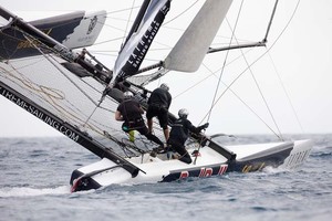 Red Bull Sailing Team takes it to the limit - 2012 Extreme Sailing Series Act 7 photo copyright Lloyd Images http://lloydimagesgallery.photoshelter.com/ taken at  and featuring the  class