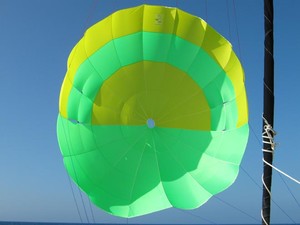 Sailchute as it appears from the boat - photo by Heather photo copyright  SW taken at  and featuring the  class
