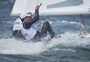 20120803 Copyright onEdition 2012©
Free for editorial use image, onEdition

Luke Ramsay and Mike Leigh (CAN) competing today, 03.08.12, in the Men's Two Person Dinghy (470) event in The London 2012 Olympic Sailing Competition.

The London 2012 Olympic Sailing Competition runs from 29 July to 12 August and brings together 380 of the world's best sailors to race on Weymouth Bay.
Sailing made its Olympic debut in 1900 and has appeared at every Olympic Games since 1908.
In 2012 athlet photo copyright onEdition http://www.onEdition.com taken at  and featuring the  class