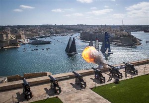 Start of the 33rd Rolex Middle Sea Race (Group 6 - Purple) from Saluting Battery - 2012 Rolex Middle Sea Race photo copyright  Rolex/ Kurt Arrigo http://www.regattanews.com taken at  and featuring the  class