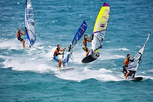 Sylvain Moussilmani skips a beat - PWA Sotavento Fuerteventura World Cup 2012 photo copyright  John Carter / PWA http://www.pwaworldtour.com taken at  and featuring the  class