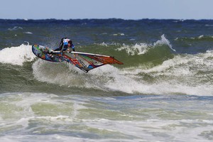 Thomas Traversa backside air - 2012 PWA Cold Hawaii World Cup photo copyright  John Carter / PWA http://www.pwaworldtour.com taken at  and featuring the  class