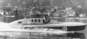 Tragic: Donald Campbell, pictured in 1937, pictured driving the watercraft in 1967, died when his Bluebird K7, a successor to the K3, flipped over and sank on Lake Coniston, Cumbria   - Bluebird resurrected photo copyright SW taken at  and featuring the  class