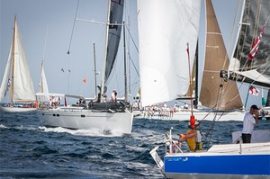 Tyke, Venomous and Lupi at the start - 2012 Atlantic Rally for Cruisers (ARC) photo copyright World Cruising Club http://www.worldcruising.com taken at  and featuring the  class