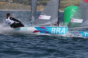 Zarif, Finn Class - London 2012 Olympic Sailing Competition photo copyright Francois Richard taken at  and featuring the  class