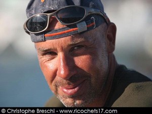 German skipper Joerg Riechers - Transat Quebec Saint Malo 2012 photo copyright Christophe Breschi / ricochets17 taken at  and featuring the  class