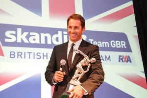 Ben Ainslie with the BOA Athlete of the Year for Sailing trophy photo copyright  Paul Wyeth / RYA http://www.rya.org.uk taken at  and featuring the  class