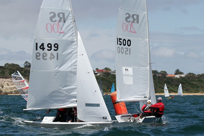 Rounding the top mark with the RS200s. - RS200 ©  Alex McKinnon Photography http://www.alexmckinnonphotography.com