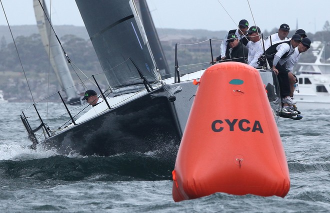 Hooligan has to shoot the mark, SOLAS Big Boat Race. - Rolex Sydney Hobart Yacht Race 2102 © Crosbie Lorimer http://www.crosbielorimer.com