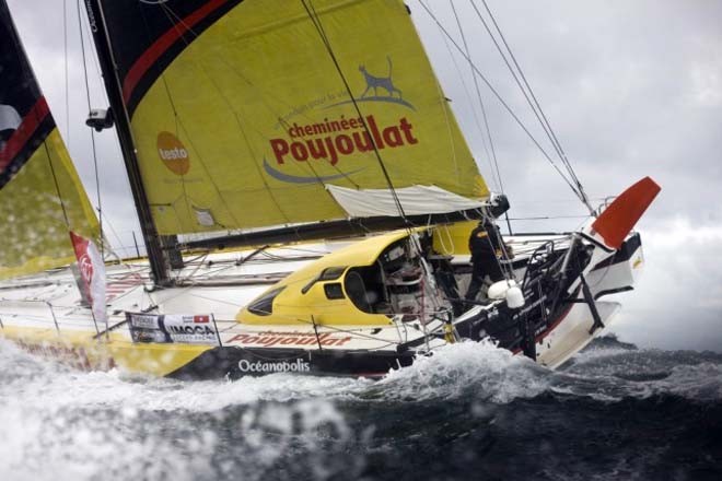 Bernard Stamm, Cheminées Poujoulat - 2012 Vendee Globe © Vincent Curutchet / DPPI