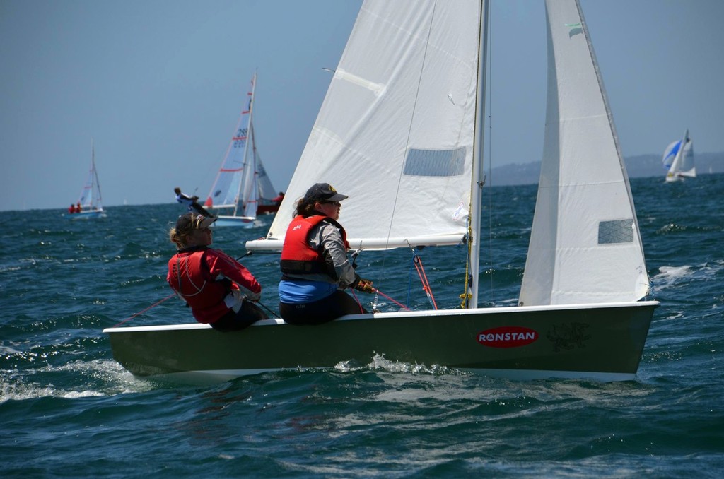 Matilda Hiscock & Ellie Riley in Dragon Fly Pacer 2695 - Ronstan Pacer Nationals 2012/13 photo copyright Rhenny Fermor taken at  and featuring the  class