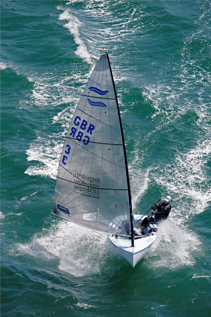 Ben Ainslie CBE, quadruple Olympic gold medallist, racing his Finn. - Henri Lloyd: Celebrating 50 Years of Originality photo copyright Henri Lloyd taken at  and featuring the  class