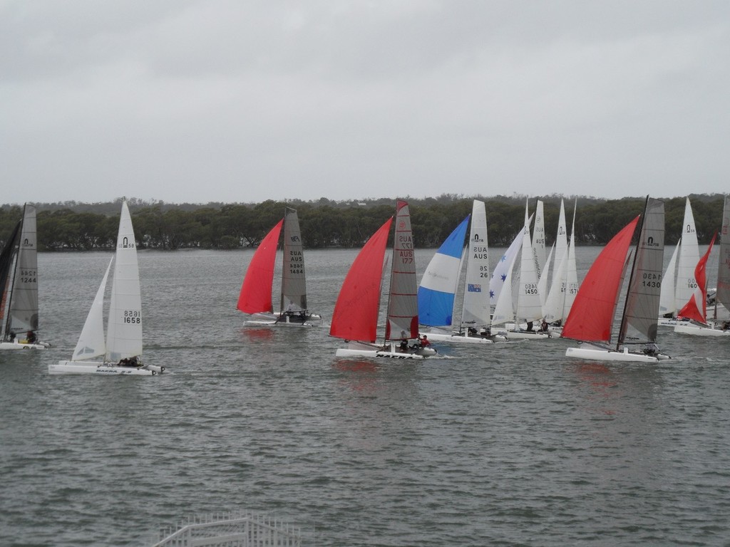 SYC Sailing 090 - 2013 Fastway Catweek(end) & SEQ Nacra Championships photo copyright Kelvin Holdt taken at  and featuring the  class
