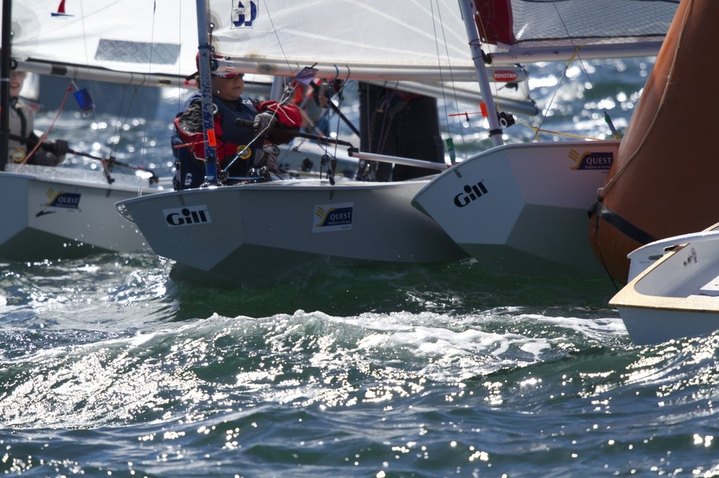 Tight racing in sabot nationals - 49th Sabot Nationals, Brighton photo copyright Shane Baker Photograhy taken at  and featuring the  class