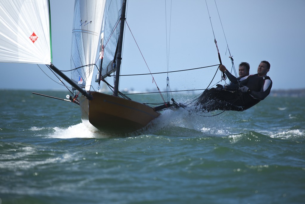 The road to victory - AUS 661 - International 14 Australian Championships  © Andrew Gough