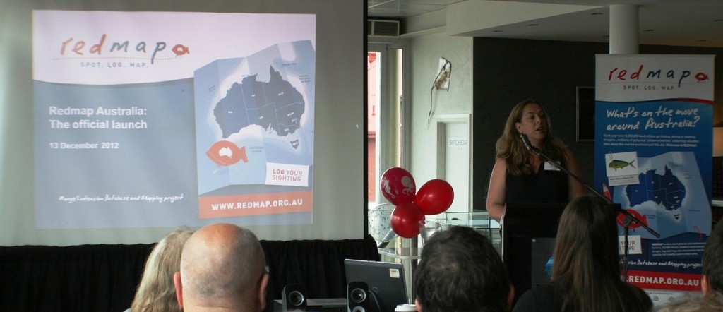 Dr Gretta Pecl launches Redmap © Carl Hyland