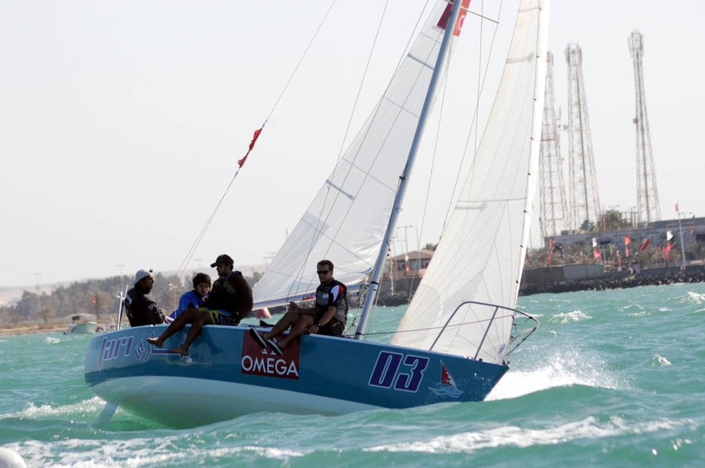 2012 Kingdom Match Race - Abdulla and his crew sail their boat yesterday photo copyright Rami Ayoob taken at  and featuring the  class